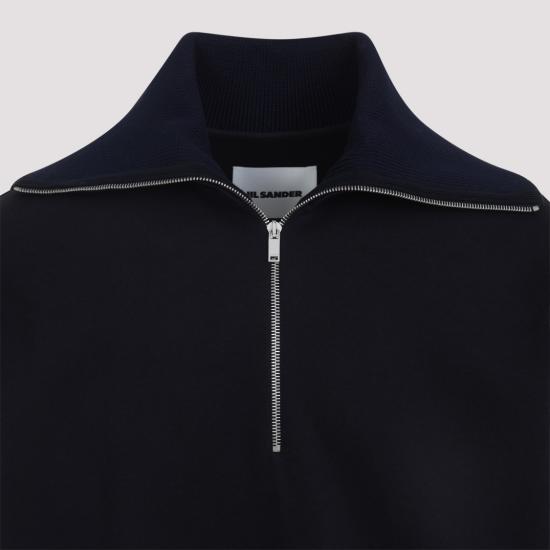 26SS 질샌더 집업 니트 J22GU0146 J20245 Black - JIL SANDER