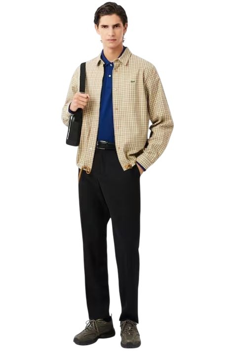 25FW 라코스테 클래식 롱슬리브 폴로 셔츠 L1312 Blue - LACOSTE