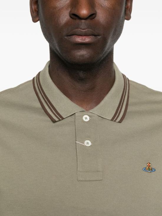 26SS 비비안웨스트우드 폴로 티셔츠 2H01000U J00AU M411 Green - VIVIENNE WESTWOOD