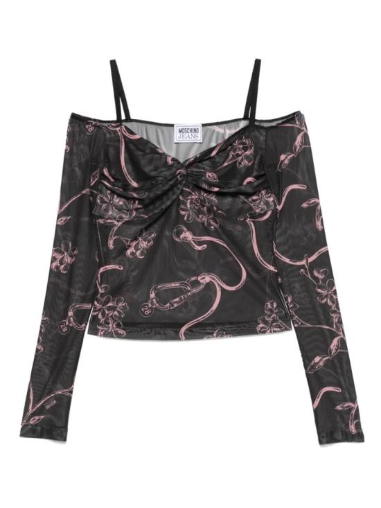 25SS 모스키노 긴팔 티셔츠 A12163240 Black