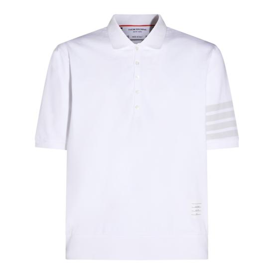 26SS 톰브라운 가먼트 오버다이드 저지 4바 폴로셔츠 MJP236AJ0253100 White
