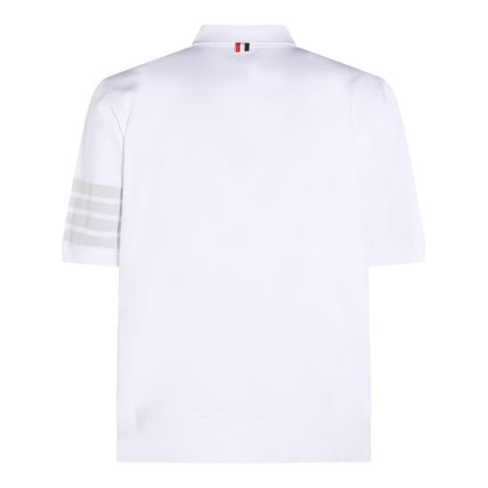 26SS 톰브라운 가먼트 오버다이드 저지 4바 폴로셔츠 MJP236AJ0253100 White - THOM BROWNE