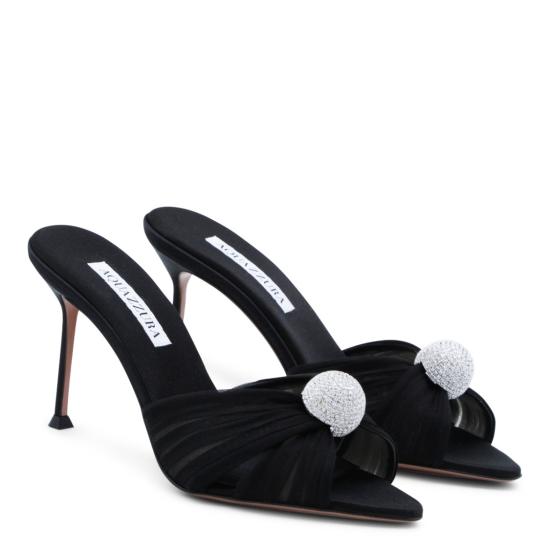 26SS 아쿠아주라 샌들 MSYMIDM0CHA000 Black - AQUAZZURA