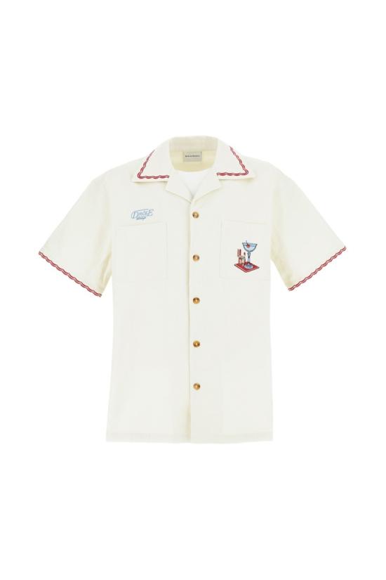 26SS 드롤드무슈 반팔 셔츠 JSH227CO215OW White