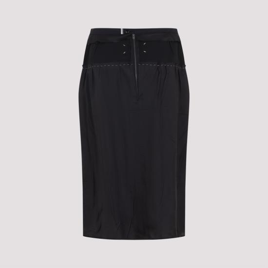 26SS 마르지엘라 미디 스커트 S51ME0048 MTN141 Black - MAISON MARGIELA