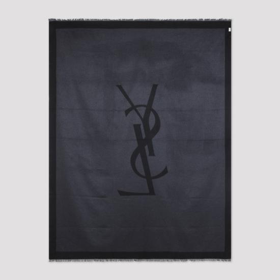 25FW 생로랑 머플러/스카프 835846 3Y009 Black - SAINT LAURENT