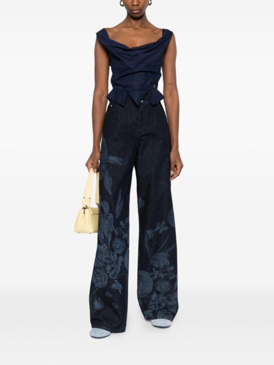 26SS 비비안웨스트우드 민소매 티셔츠 1505000M W009Q K410 Blue - VIVIENNE WESTWOOD