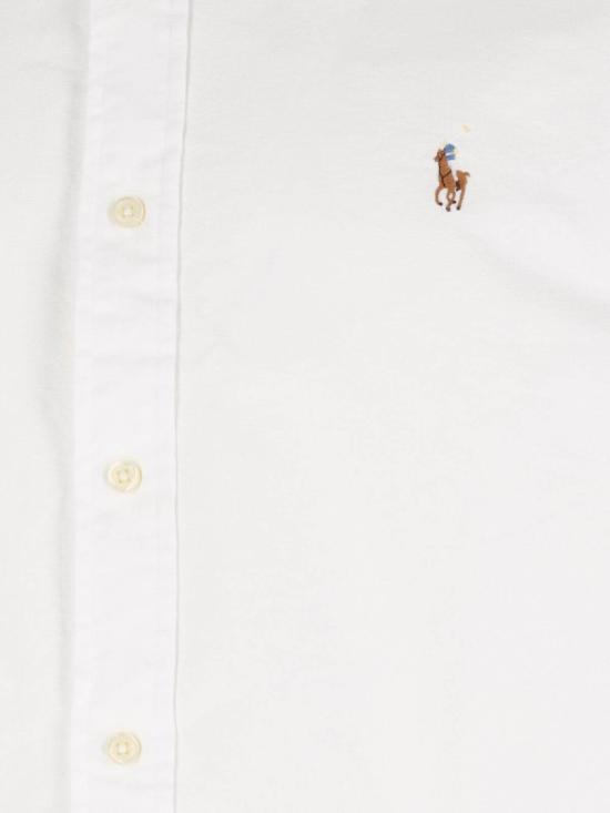 26SS 폴로 랄프로렌 컬러 포니 자수 커스텀 핏 버튼 다운 셔츠 710 792041001 White - POLO RALPH LAUREN