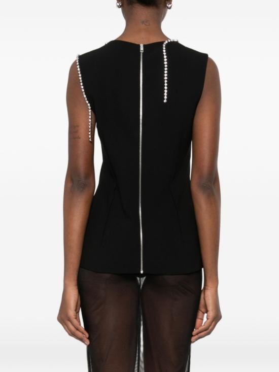 26SS 모스키노 민소매 티셔츠 A0804 5240 0555 Black - MOSCHINO