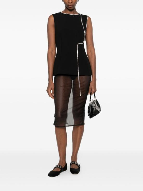 26SS 모스키노 민소매 티셔츠 A0804 5240 0555 Black - MOSCHINO