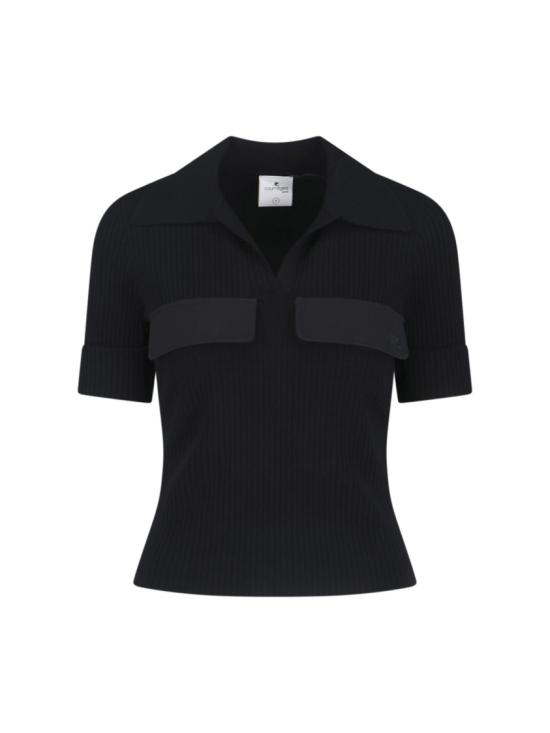 26SS 쿠레쥬 반팔 티셔츠 126MPO053FI00019999 Black