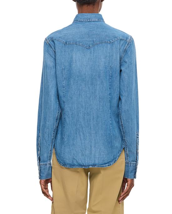  폴로 랄프로렌 데님 셔츠 211969402001CANARIAWASH Blue - POLO RALPH LAUREN