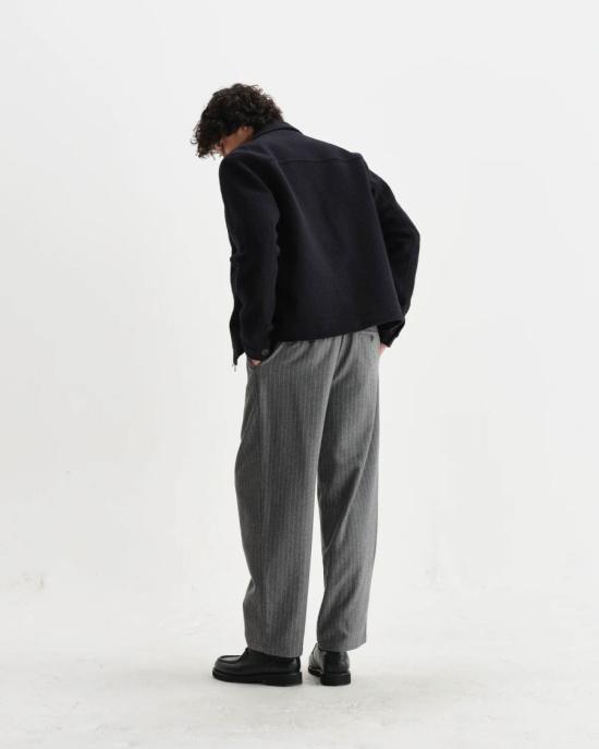 25FW 왁스 런던 봄버 자켓 AW25 JKT ELD BWP MID MIDNIGHT NAVY Black - WAX LONDON