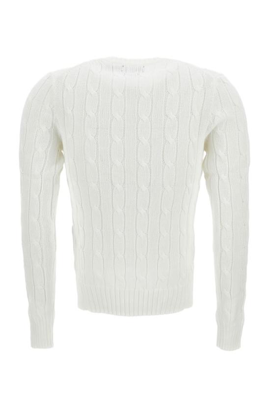 26SS 폴로 랄프로렌 포니 로고 피마코튼 케이블 니트 스웨터 211971869007WHITE - POLO RALPH LAUREN