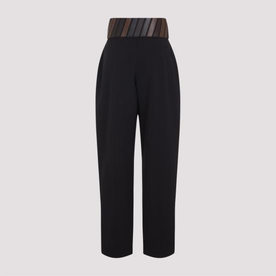 26SS 알라이아 스트레이트 팬츠 AA9P1302T612C Black - ALAIA