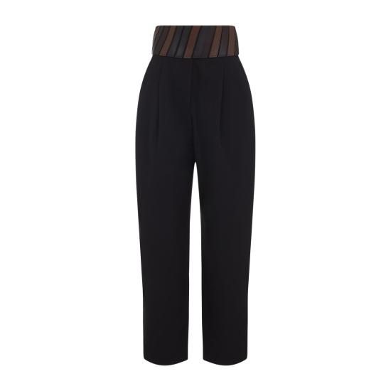 26SS 알라이아 스트레이트 팬츠 AA9P1302T612C Black