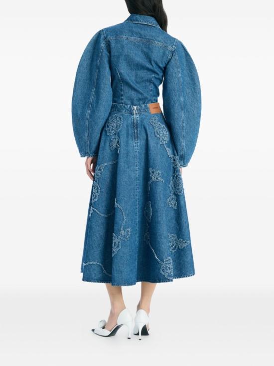 26SS 로테이트 롱 스커트 1151751602 Blue - ROTATE