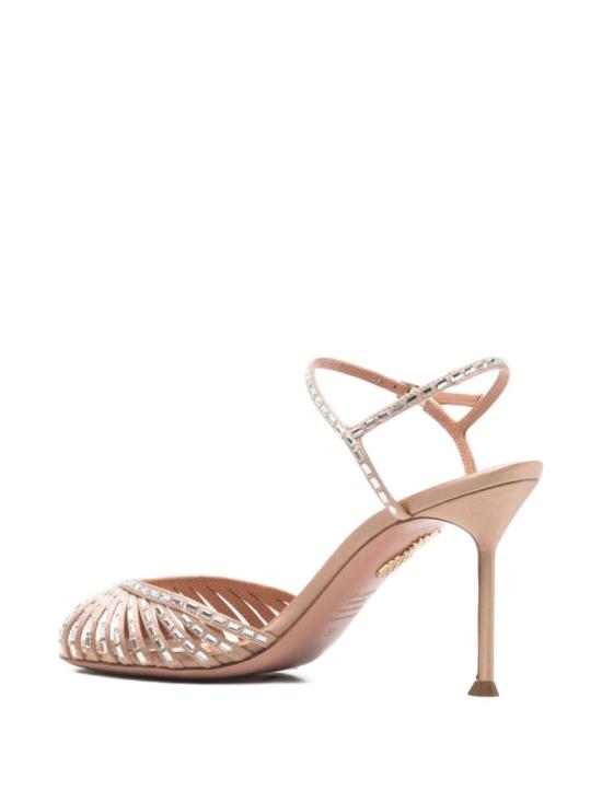 26SS 아쿠아주라 샌들 HMCMIDS0 SAT WND Neutrals - AQUAZZURA