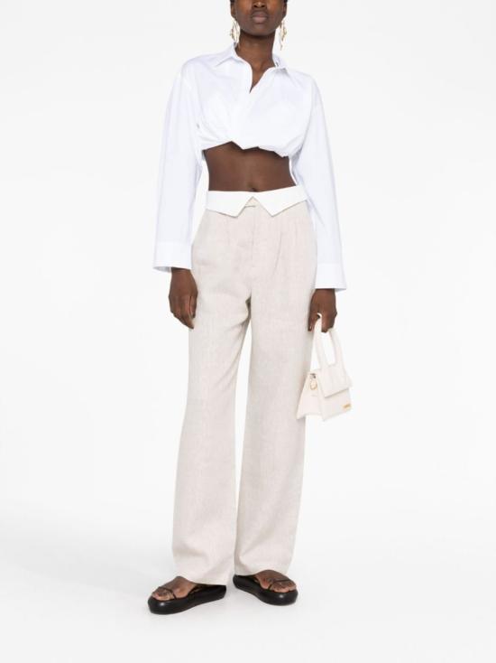  자크뮈스 긴팔 티셔츠 233SH042 1454 100 White - JACQUEMUS