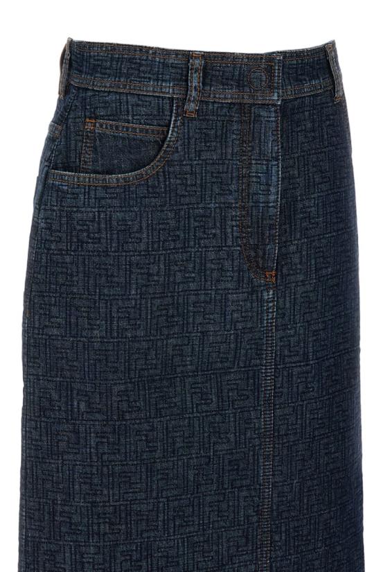 26SS 펜디 데님 스커트 FLQ604AW82F1UKI Blue - FENDI