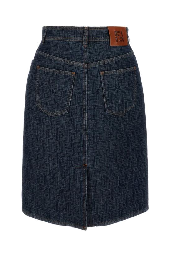 26SS 펜디 데님 스커트 FLQ604AW82F1UKI Blue - FENDI