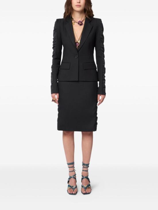 26SS 니나리찌 수트 자켓 26PCVE003 WV0323 U900 Black - NINA RICCI
