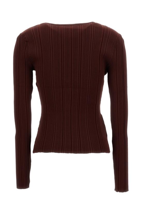 26SS 셀프 포트레이트 긴팔 티셔츠 RS26176TBBUBROWN Brown - SELF PORTRAIT