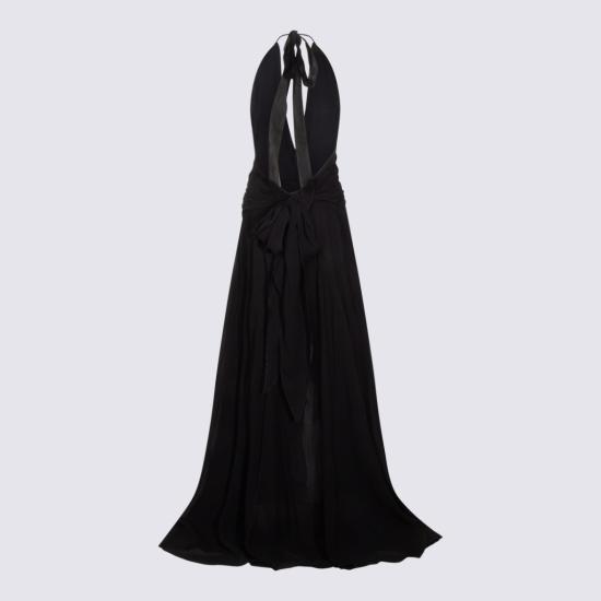 26SS 블루마린 롱 원피스 P622A803AN0990 Black - BLUMARINE