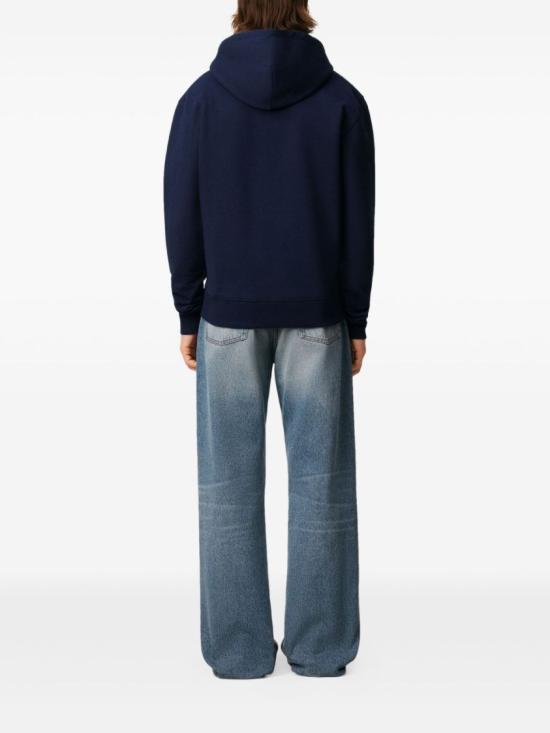 26SS 아미 후드 티셔츠 BFUSW435 730 430 Blue - AMI