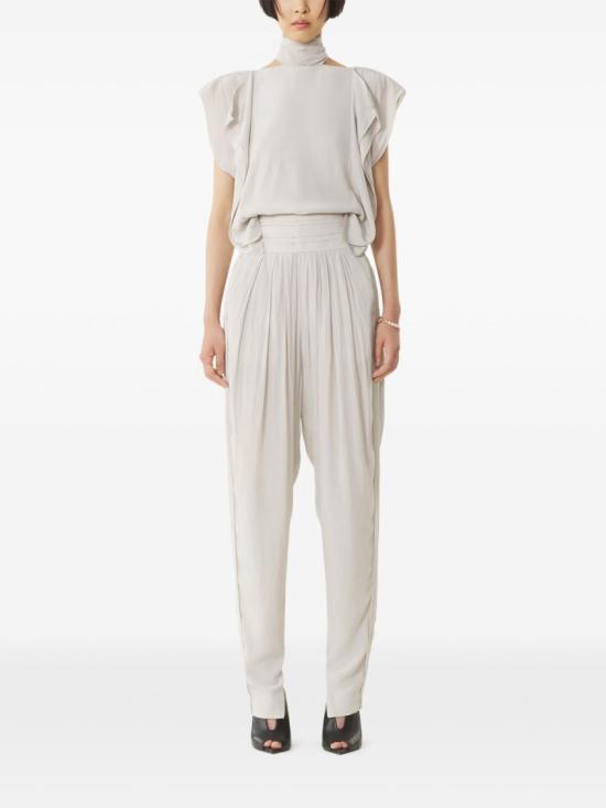 26SS 랑방 스트레이트 팬츠 RW TR0025 4778 P26 013 White - LANVIN
