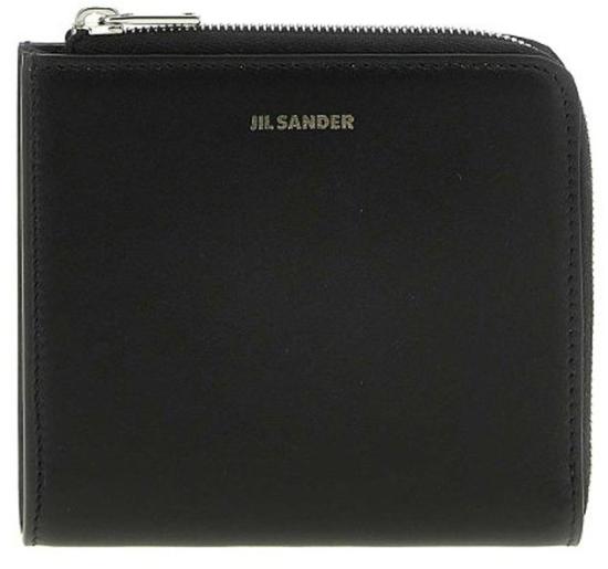  질샌더 로고 집어라운드 반지갑 J25UI0004P5995001 BLACK - JIL SANDER