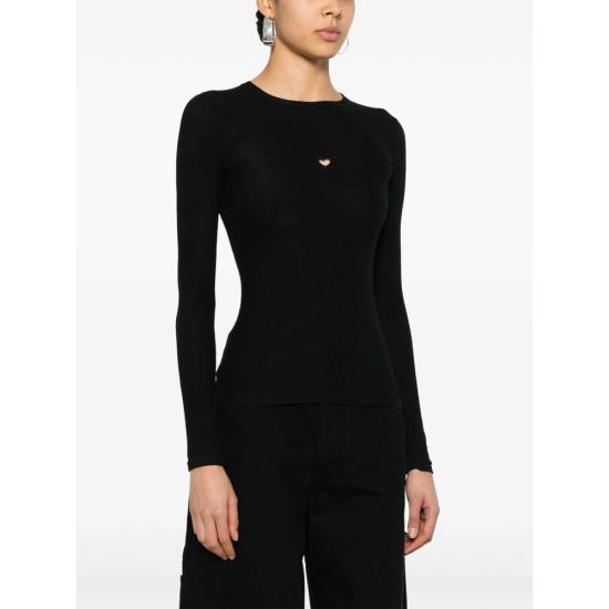 26SS 베이스레인지 긴팔 티셔츠 TOHLS RB HEART LONG BLACK - BASERANGE