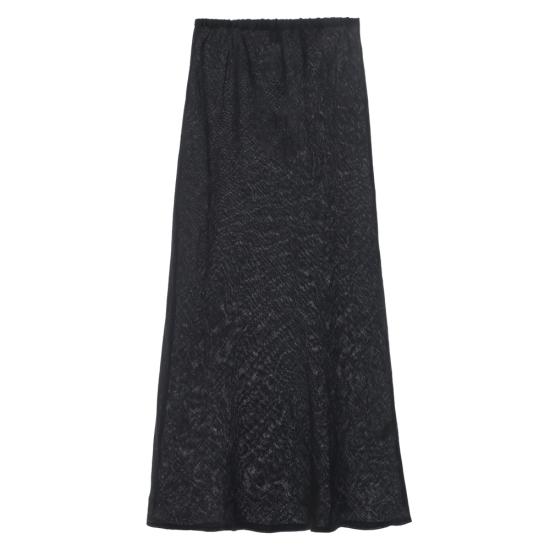 26SS 베이스레인지 롱 스커트 SKDY SL DYDINE BLACK - BASERANGE