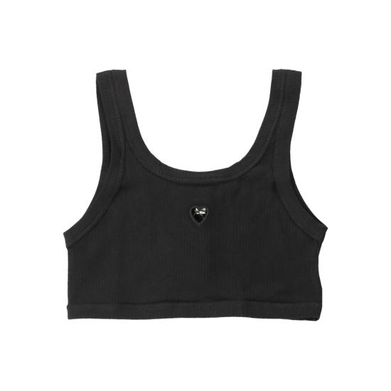 26SS 베이스레인지 민소매 티셔츠 BRHE RB HEART BLACK