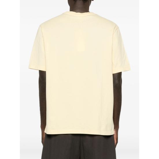 26SS 메종키츠네 드리밍 폭스 컴포트 티셔츠 QM00102KJ7026 STRAW YELLOW - MAISON KITSUNE