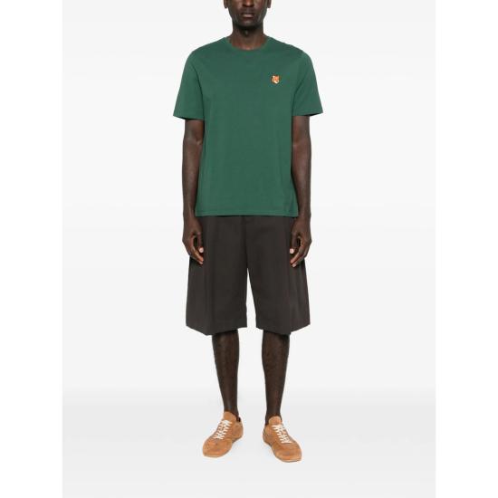 26SS 메종키츠네 폭스 헤드 레귤러 티셔츠 PM00107KJ7026 BGREE GREEN - MAISON KITSUNE