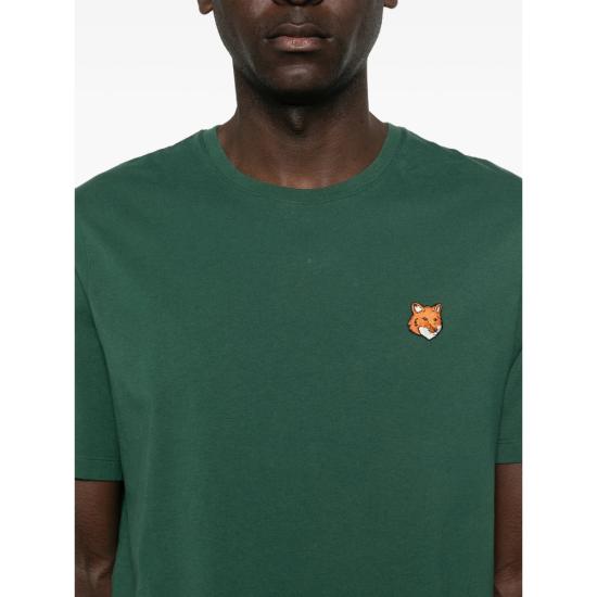 26SS 메종키츠네 폭스 헤드 레귤러 티셔츠 PM00107KJ7026 BGREE GREEN - MAISON KITSUNE