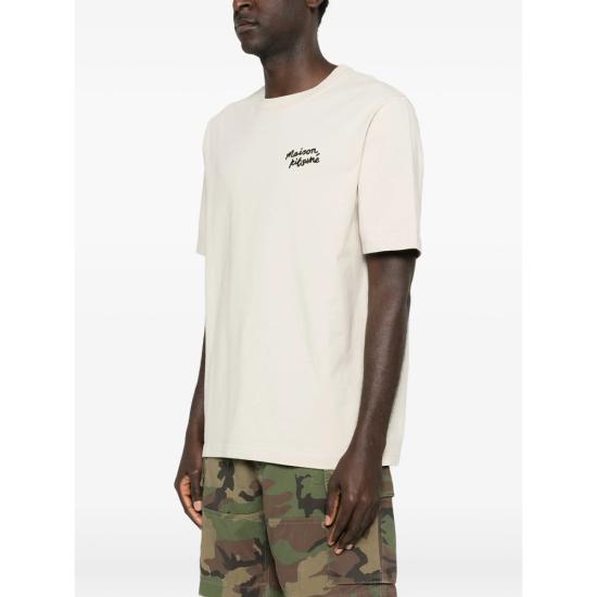 26SS 메종키츠네 핸드라이팅 컴포트 티셔츠 MM00126KJ7025 PELIC NEUTRALS - MAISON KITSUNE