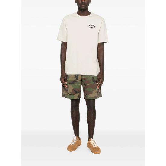 26SS 메종키츠네 핸드라이팅 컴포트 티셔츠 MM00126KJ7025 PELIC NEUTRALS - MAISON KITSUNE