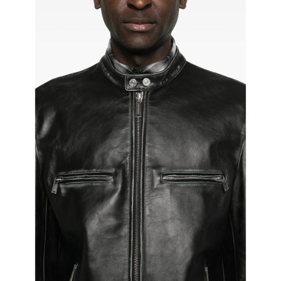 26SS 디스퀘어드2 가죽 자켓 D07042 S74AM1671 900 BLACK - DSQUARED2