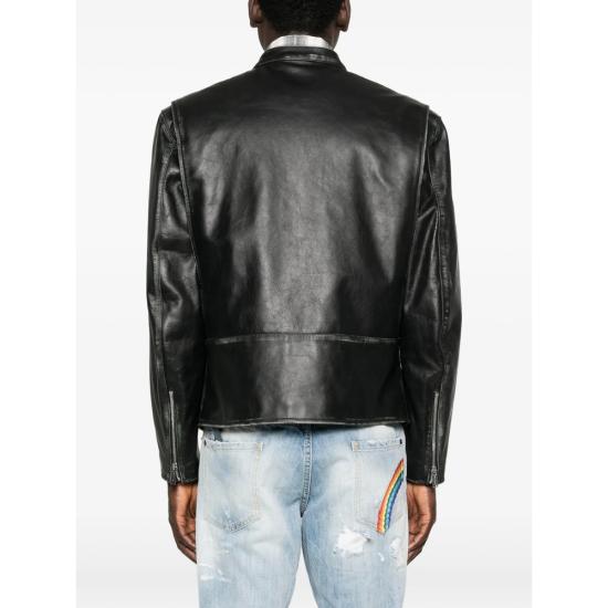 26SS 디스퀘어드2 가죽 자켓 D07042 S74AM1671 900 BLACK - DSQUARED2