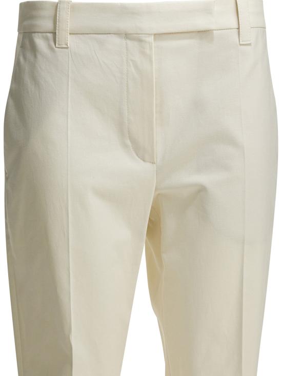 26SS 브루넬로 쿠치넬리 스트레이트 팬츠 M0F70P9169C8555 White - BRUNELLO CUCINELLI