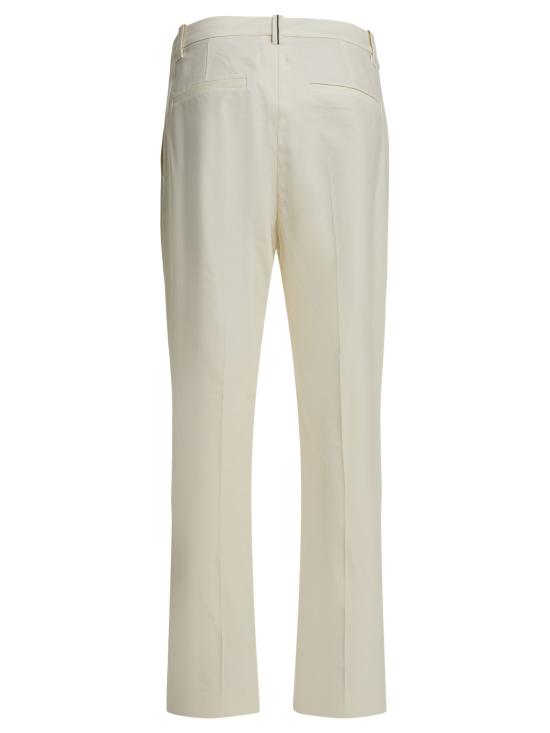 26SS 브루넬로 쿠치넬리 스트레이트 팬츠 M0F70P9169C8555 White - BRUNELLO CUCINELLI