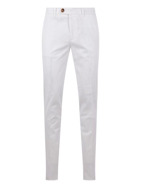 26SS 브루넬로 쿠치넬리 스트레이트 팬츠 M289LI1770 C2200 White