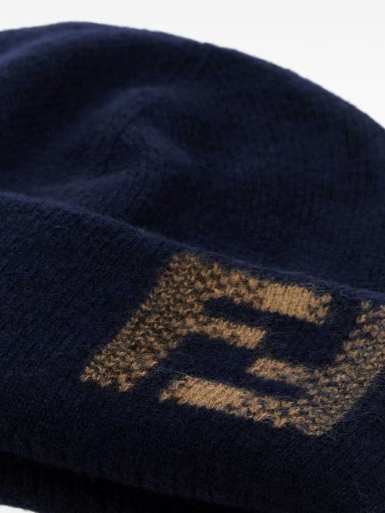 26SS 펜디 모자 FXQ335ATQD F0DE8 Blu marrone - FENDI