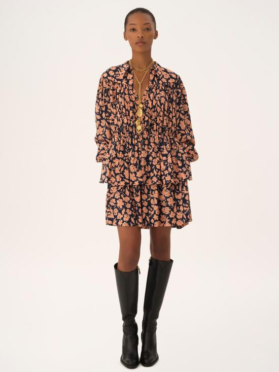 26SS 끌로에 미디 원피스 CH26SRO25307 9B0 MultiColour - CHLOE