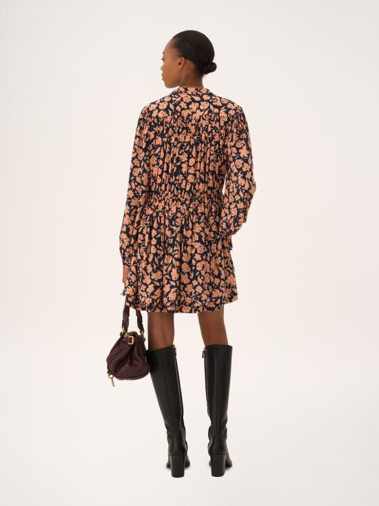 26SS 끌로에 미디 원피스 CH26SRO25307 9B0 MultiColour - CHLOE