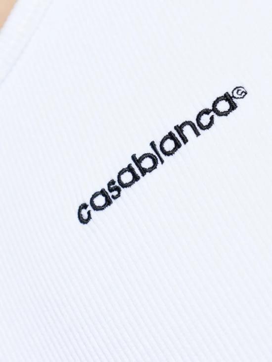 26SS 카사블랑카 민소매 티셔츠 MSP26JTS057 02 White - CASABLANCA