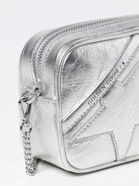 26SS 골든구스 미니 스타 크로스백 GWA00228A000335 70140 Silver - GOLDEN GOOSE
