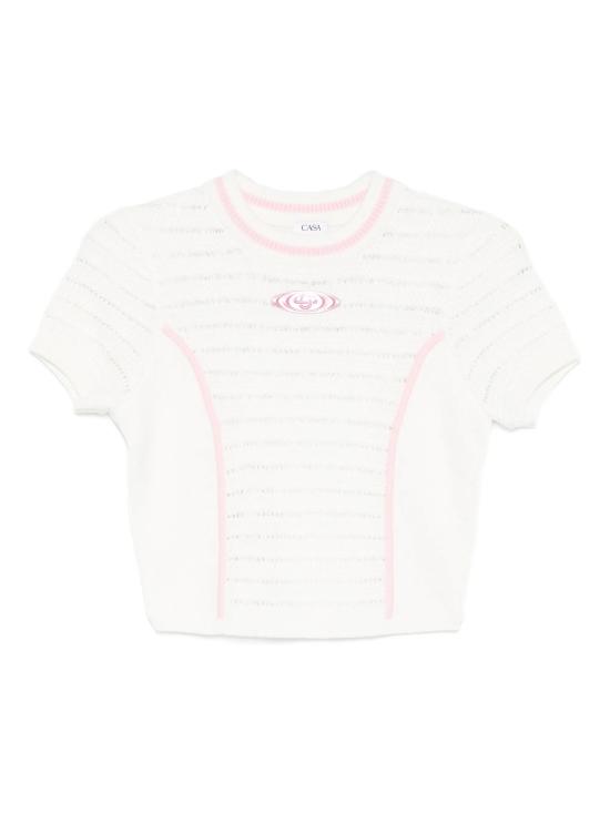 26SS 카사블랑카 블라우스 WSP26KW1228 01 White